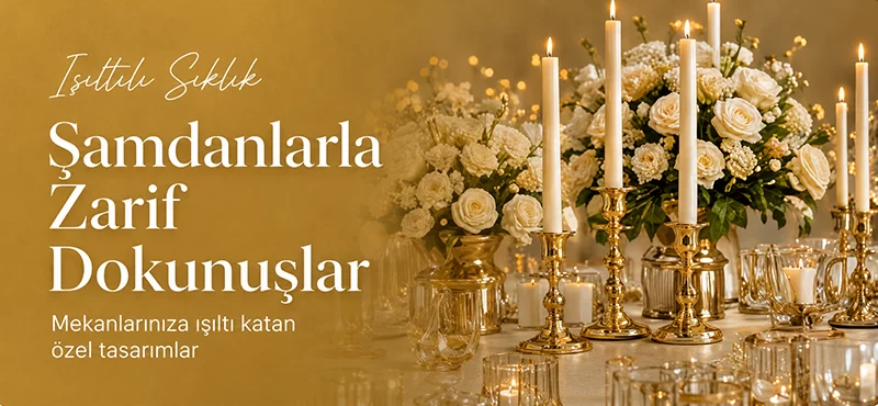 Şamdan dekorasyonları
